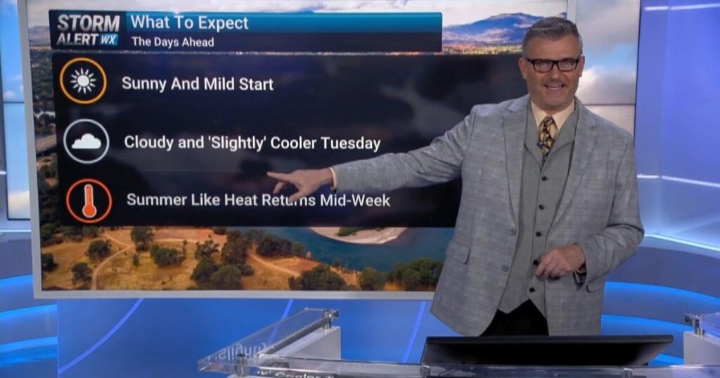 Bright and Pleasant Start to the Week in Northern California