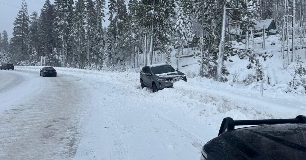 Snowy Conditions Prompt Chain Controls on I 80 and Highway